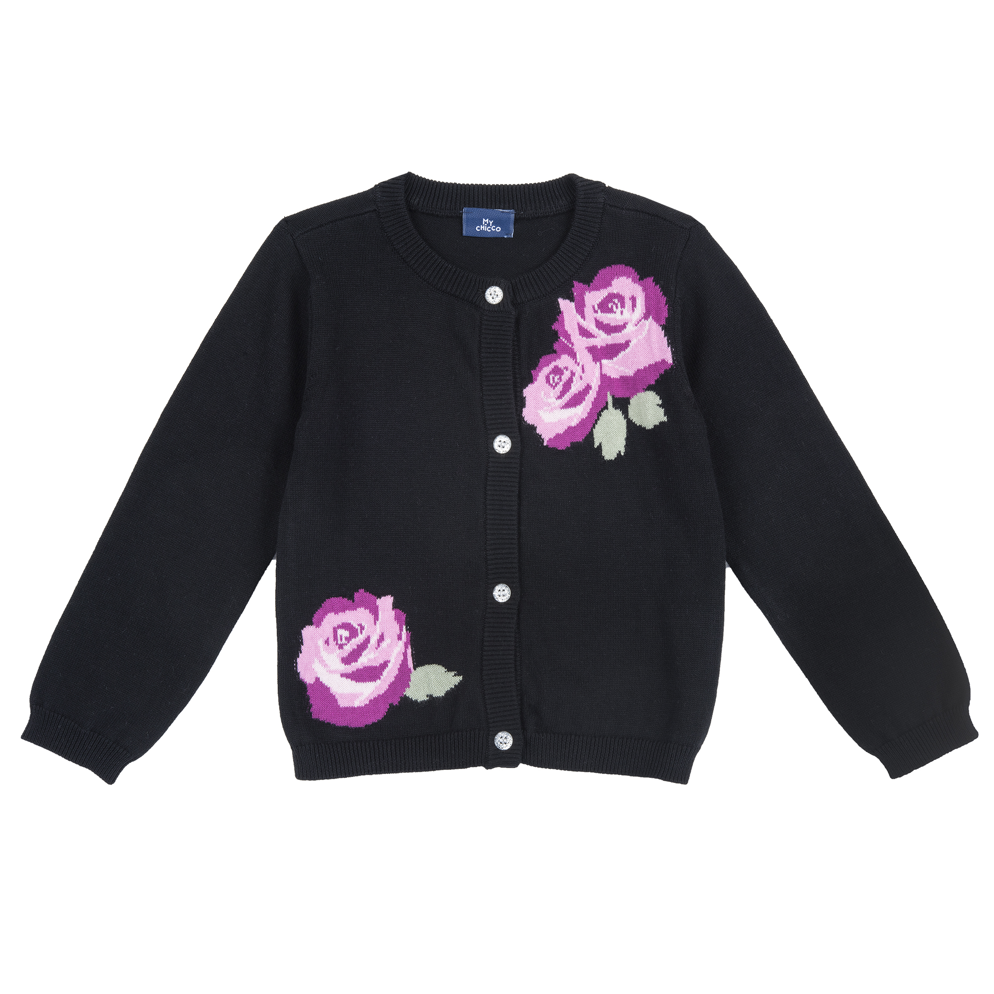 Cardigan copii tricotat Chicco, 09767-61MC, Negru