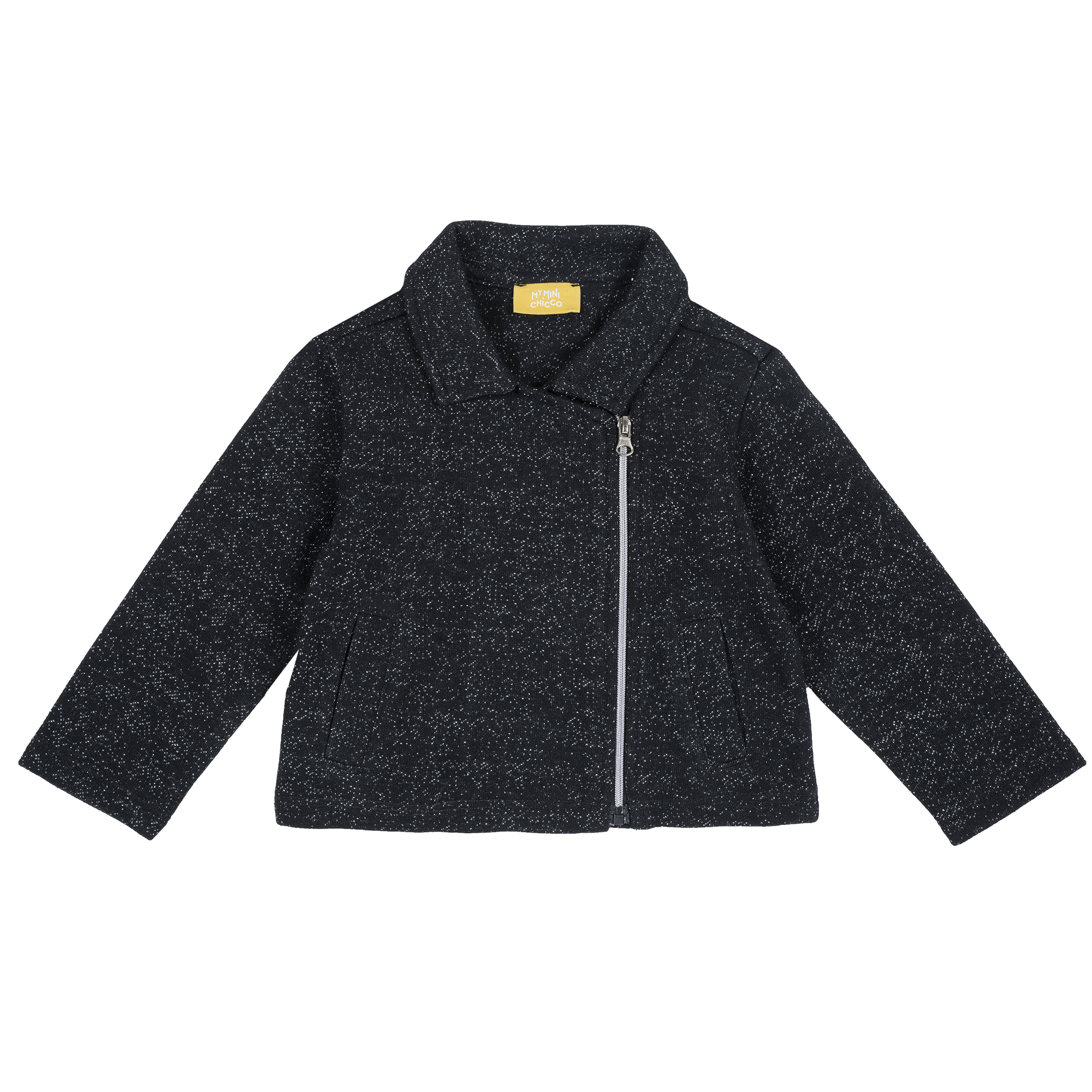 Cardigan copii Chicco, inchidere fermoar, negru, 96897