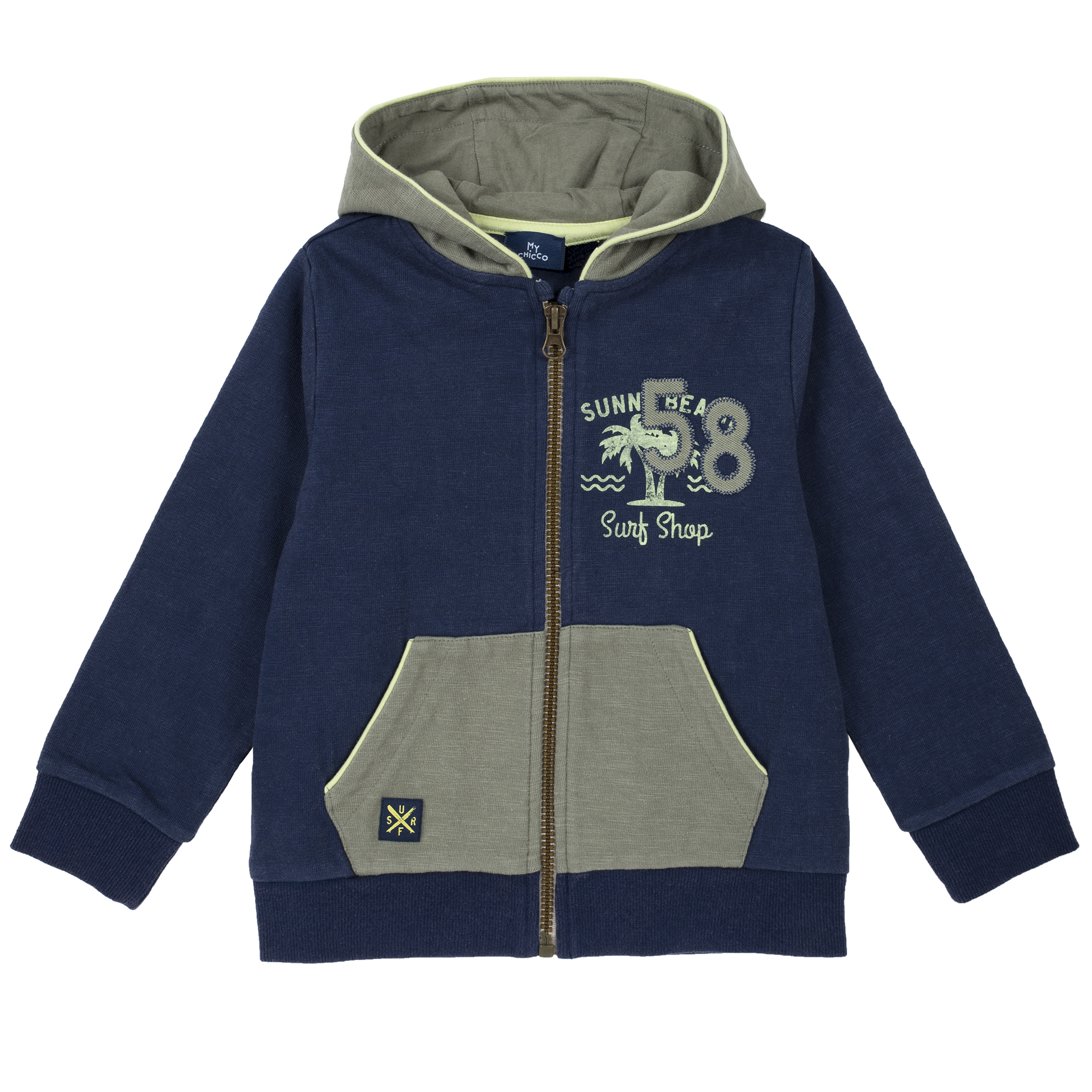 Cardigan copii Chicco, maneca lunga, albastru, 96872