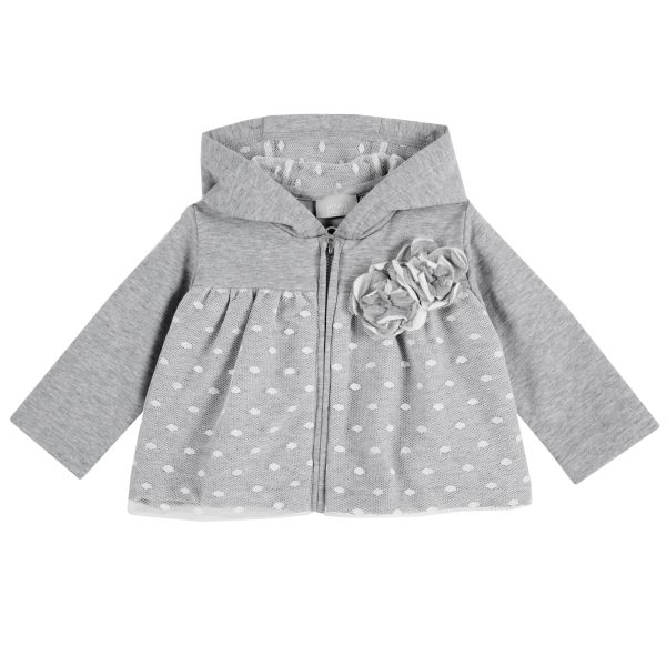 Cardigan copii Chicco, gri deschis