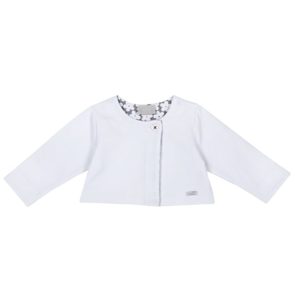 Cardigan copii Chicco Felpa, nasture floricica, 09390