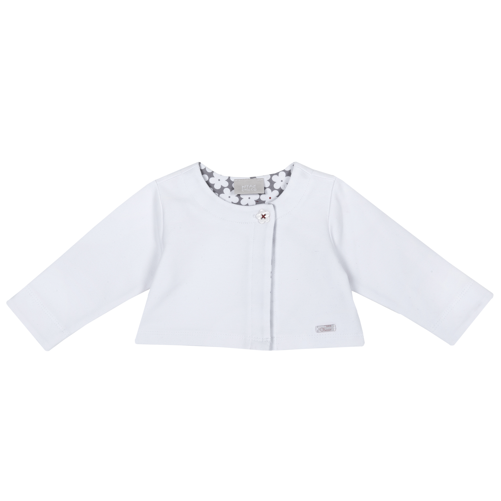 Cardigan copii Chicco Felpa, nasture floricica, 09390