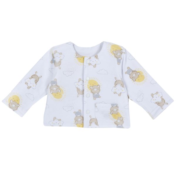 Cardigan copii Chicco reversibil, alb, 09438