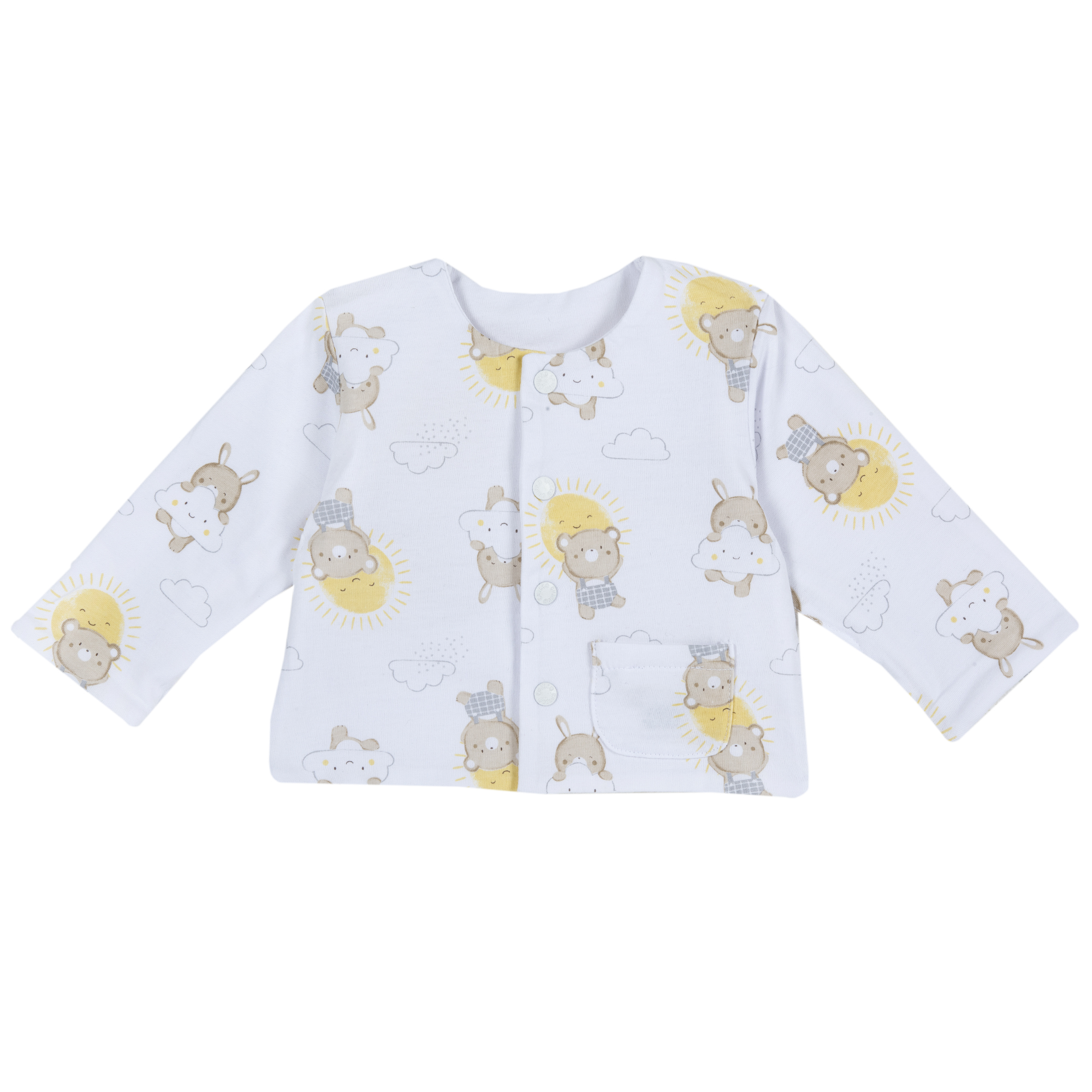 Cardigan copii Chicco reversibil, alb, 09438