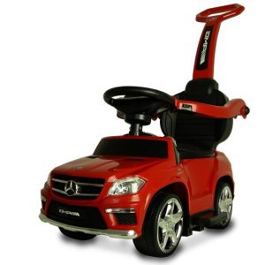 Masinuta cu maner pentru copii 3 in 1 Mercedes GL63 AMG PREMIUM Rosu