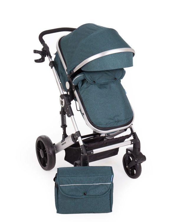 Carucior combinat Kikka Darling 2019 green silver