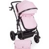 Carucior combinat Kikka Darling 2019 pink black ribbon