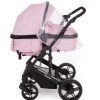 Carucior combinat Kikka Darling 2019 pink black ribbon