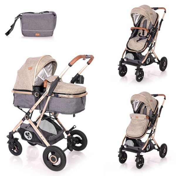 Carucior combinat Lorelli Sena 2020 Dark Beige