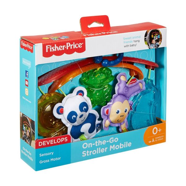 Carusel cu animalute pentru carucior Fisher Price