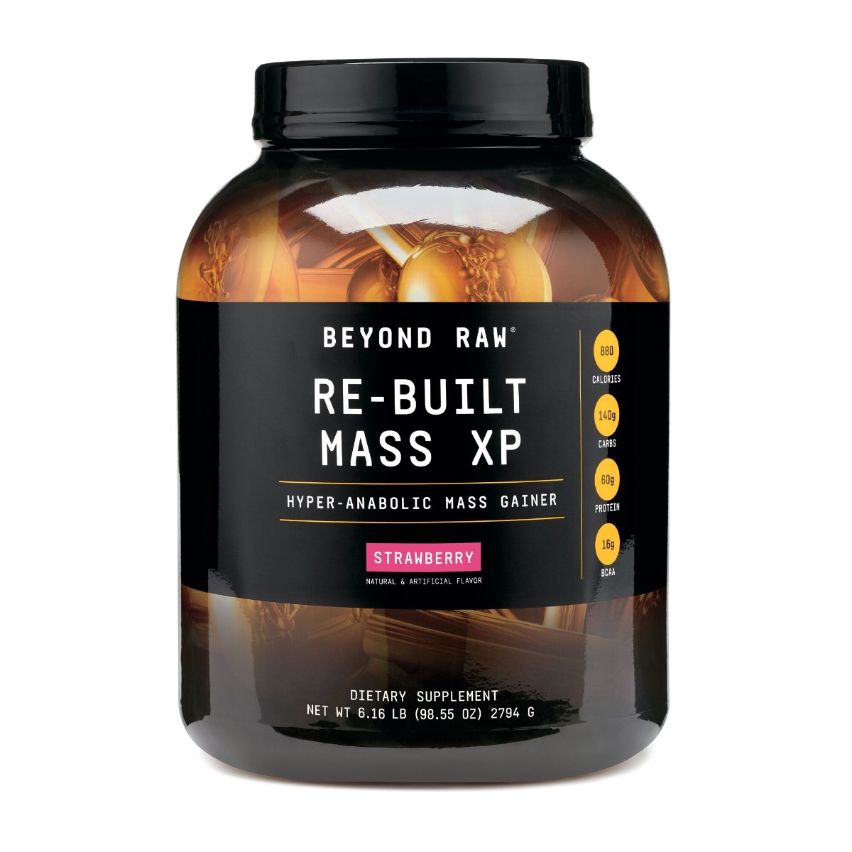 cd1538dfe2516_048107186173.jpg Proteina din zer cu aroma de capsuni Re-Built Mass XP, 2794g, Beyond Raw