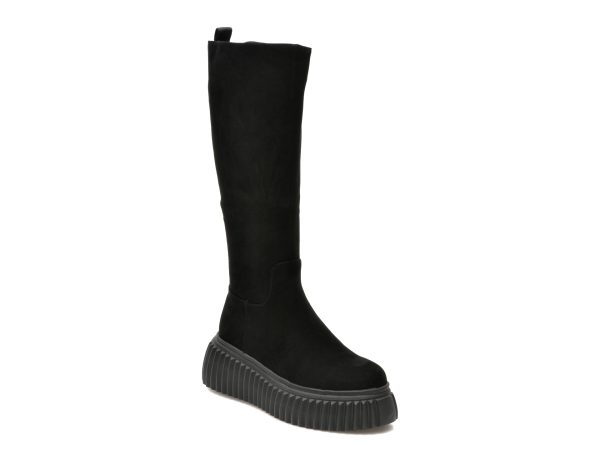 Cizme FLAVIA PASSINI negre, LE108RT, din piele intoarsa