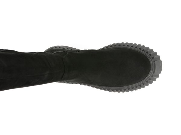 Cizme FLAVIA PASSINI negre, LE108RT, din piele intoarsa