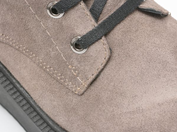 Cizme GOLD DEER gri, 632877, din piele intoarsa