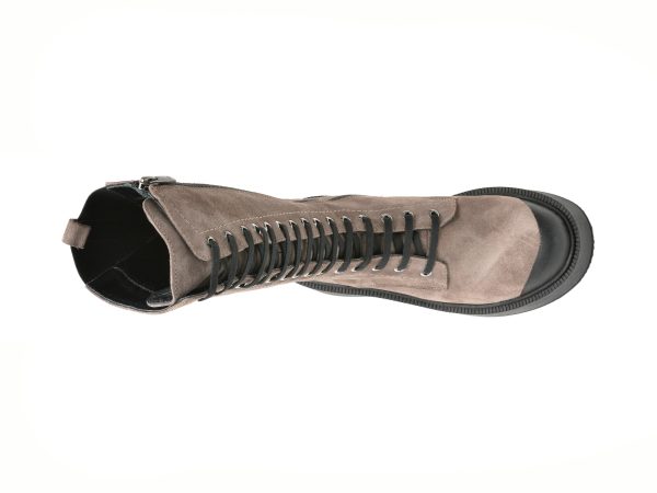 Cizme GOLD DEER gri, 632877, din piele intoarsa