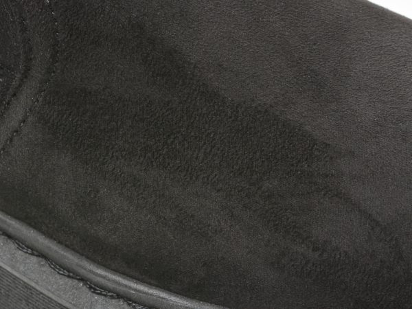 Cizme IMAGE negre, 12124, din material textil si piele ecologica