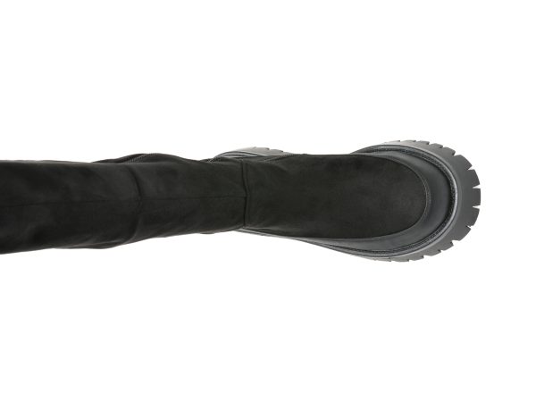 Cizme IMAGE negre, C10390C, din piele ecologica