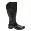 Cizme TRIVICT negre, W09108, din piele naturala