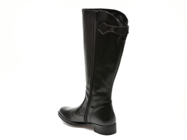 Cizme TRIVICT negre, W09108, din piele naturala