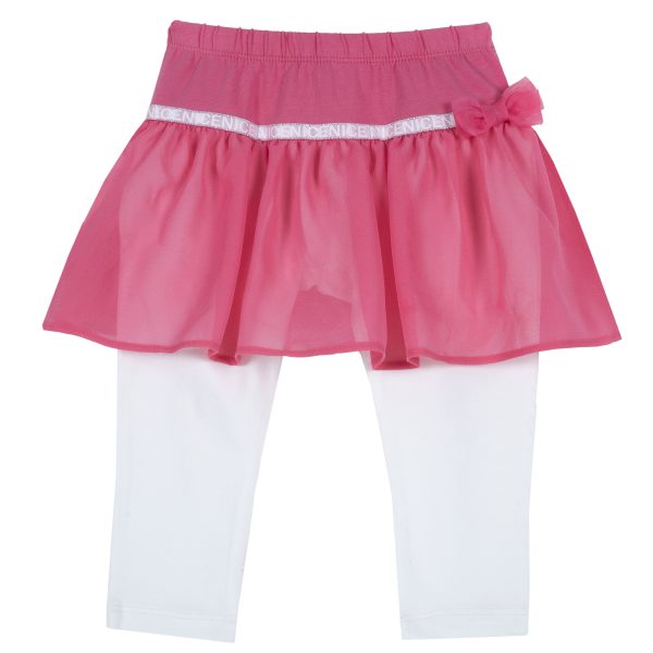 Fusta copii Chicco, voal, alb cu roz, 25873