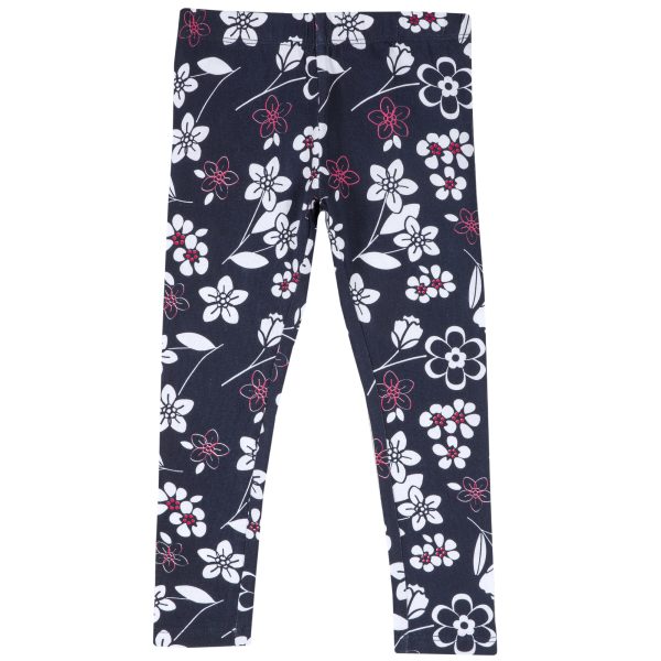 Pantaloni colant copii Chicco, bleumarin cu model, 25865