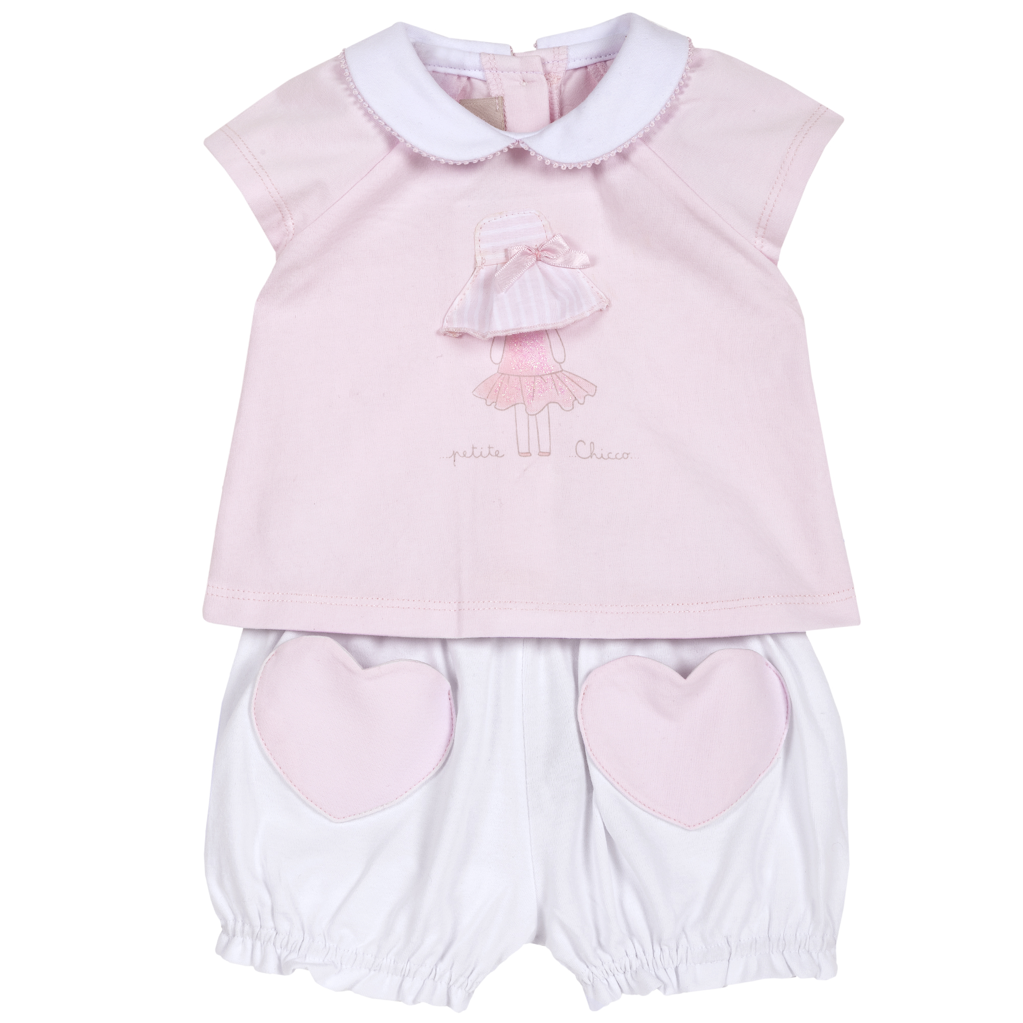 costumas-tricou-ms-si-pantscurti-74_31072_1_1586159228.jpg Salopeta bebe Chicco cu botosei, alb cu roz, 76427