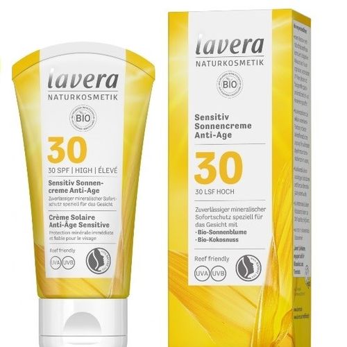 Cremă Bio Antirid Protecție Solară FPS 30, Piele Sensibilă, 50ml | Lavera