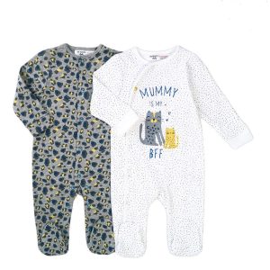 Set 2 salopete cu maneca lunga Minoti Baby, Cuddles, Mummy BFF