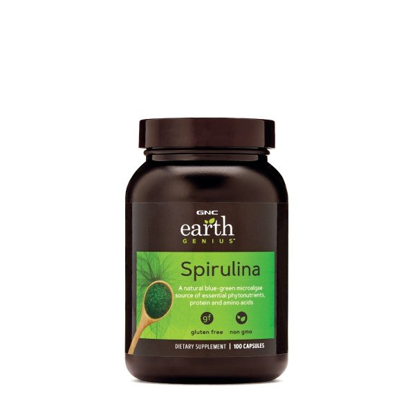 d79994e4558f5_spirulina.jpg Spirulina Earth Genius, 100 capsule, GNC