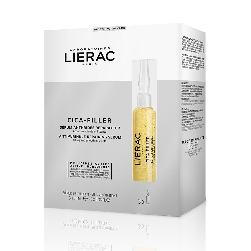 d997b61e60416_k.jpg Ser reparator antirid Cica-Filler, 3 fiole x 10ml, Lierac Paris