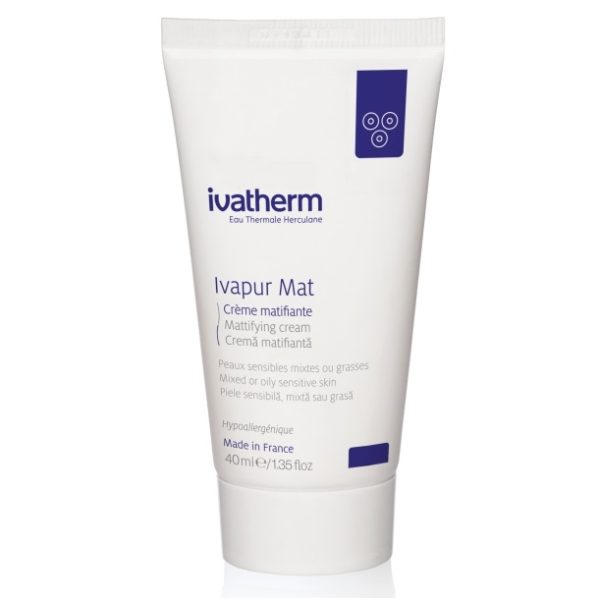 dba01473bcee5_5943076000664.jpg Crema matifianta pentru piele grasa si mixta Ivapur Mat, 40ml, Ivatherm