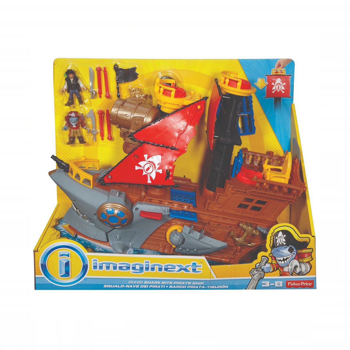 Shark Bite Pirate Ship, Imaginext