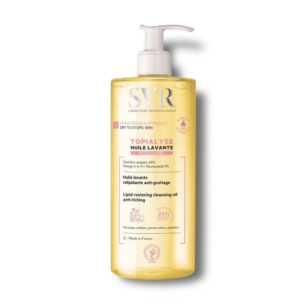 Ulei micelar lavant Topialyse, 1L, SVR