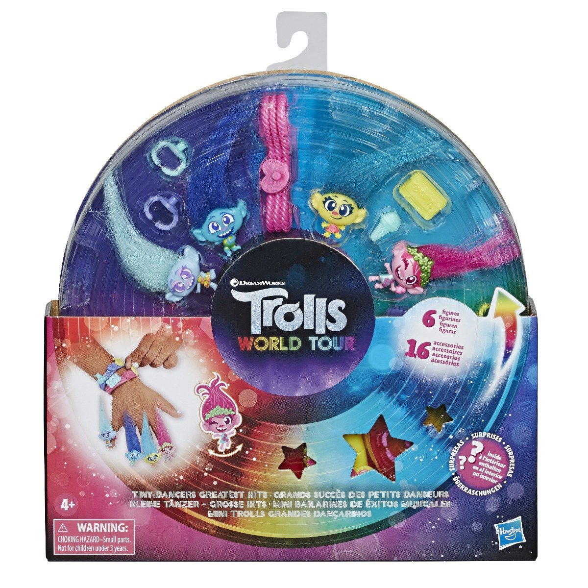 Set figurine si accesorii Trolls, Tiny Dancers Greatest Hits