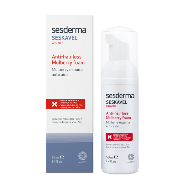 edd85f7081206_8429979251152.png Tratament spuma impotriva caderii parului Seskavel Growth Mulberry, 50ml, Sesderma