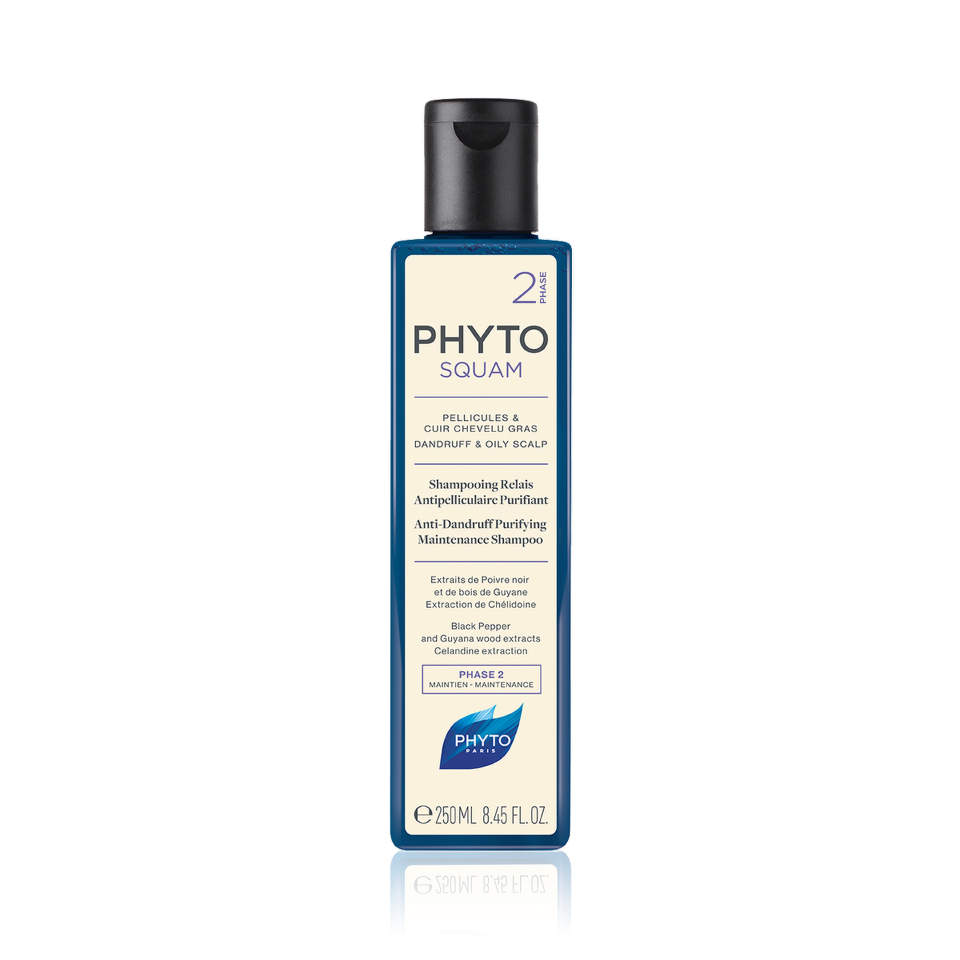 Sampon purifiant antimatreata pentru par gras Phytosquam, 250ml, Phyto