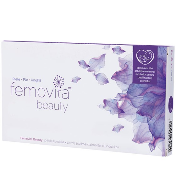 Femovita Beauty fiole buvabile 10 ml, 10 bucati, NaturPharma