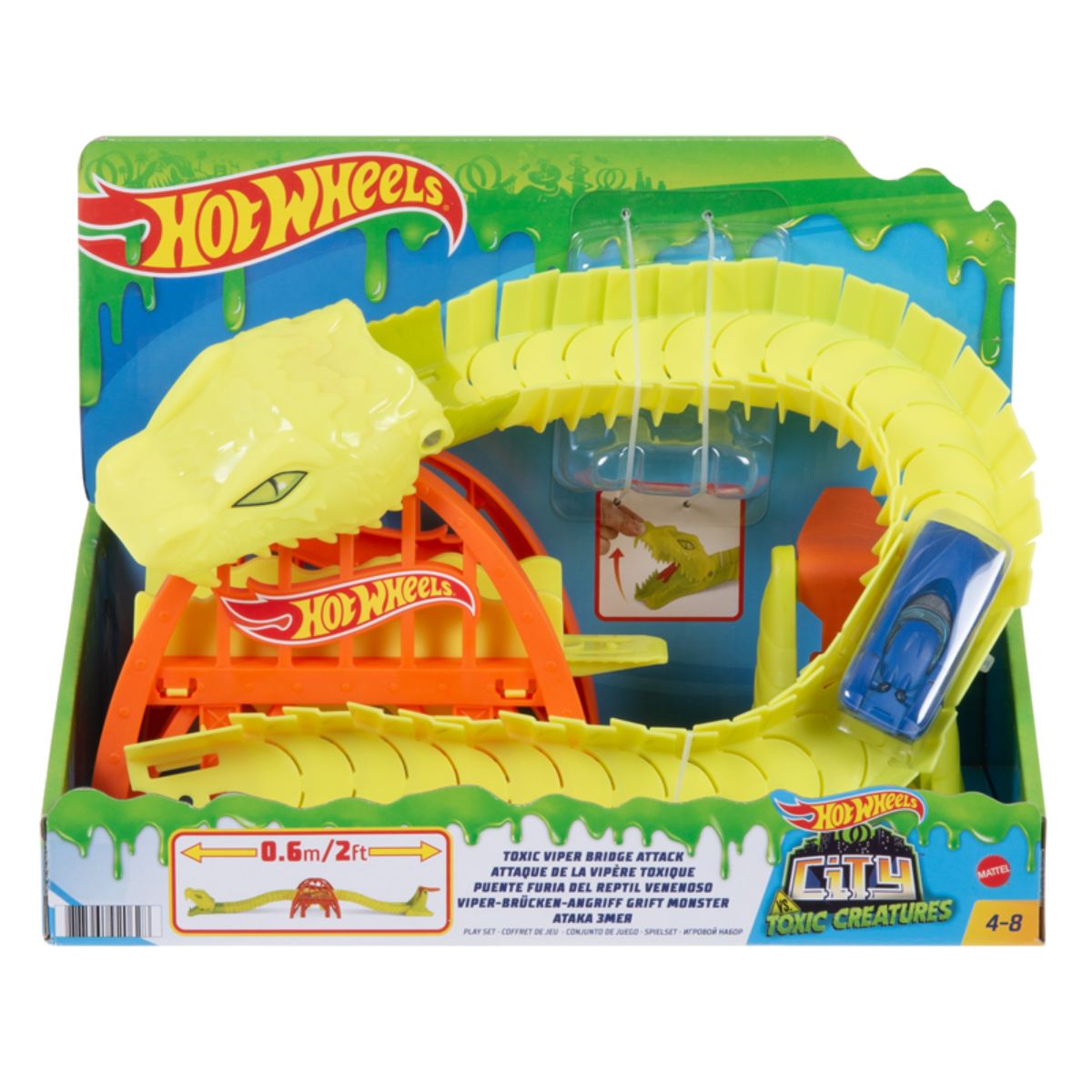 Set de joaca circuit cu obstacole HotWheels City Nemesis, FNB05