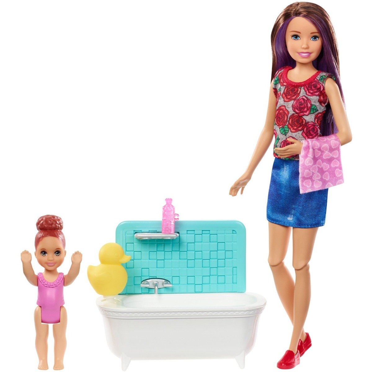 Set Papusa Barbie Family, Facem baita