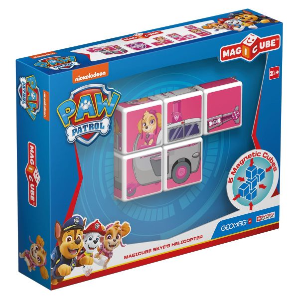Joc de constructie magnetic Geomag Magic Cub Paw Patrol Skye