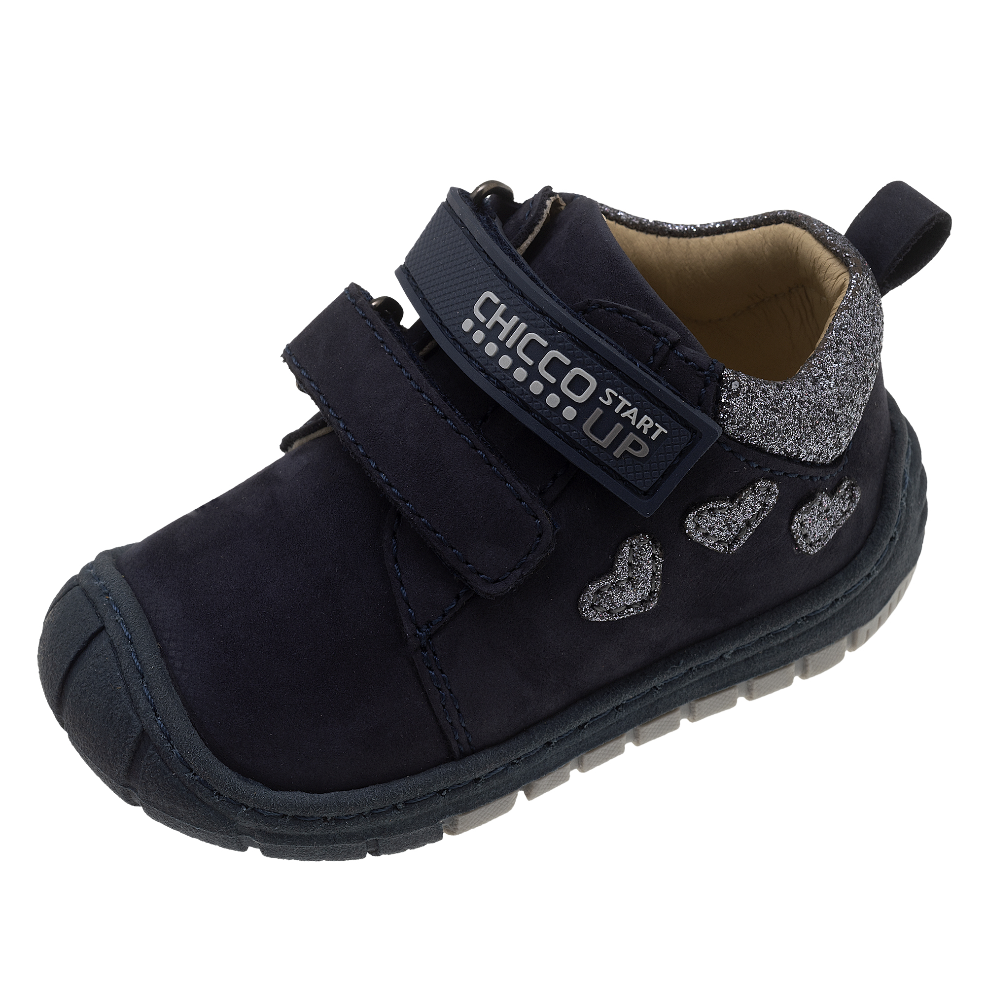 Ghete copii Chicco Darlen, piele intoarsa, bleumarin, 62438
