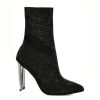 Ghete ALDO negre, DELUDITH009, din material textil