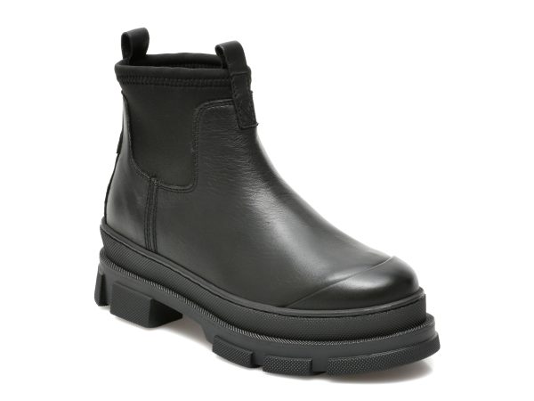 Ghete ALDO negre, PUDDLE001, din piele naturala