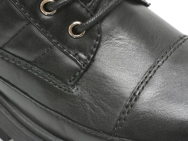 Ghete ALDO negre, QUILT001, din piele naturala