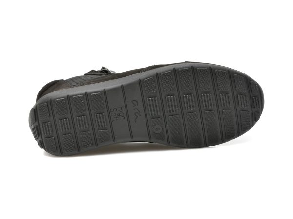 Ghete ARA negre, 26311, din piele intoarsa