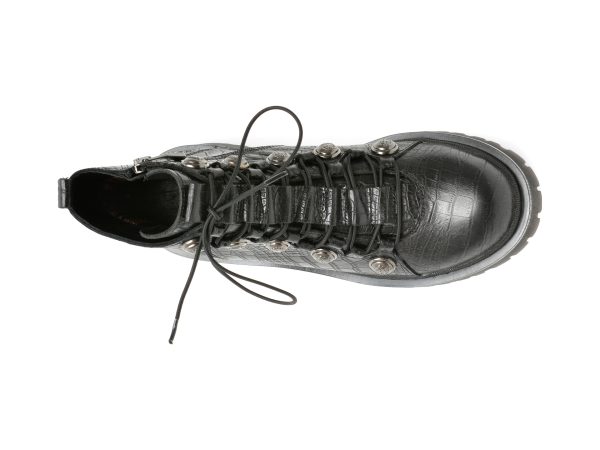 Ghete BABOOS negre, 7603, din piele naturala