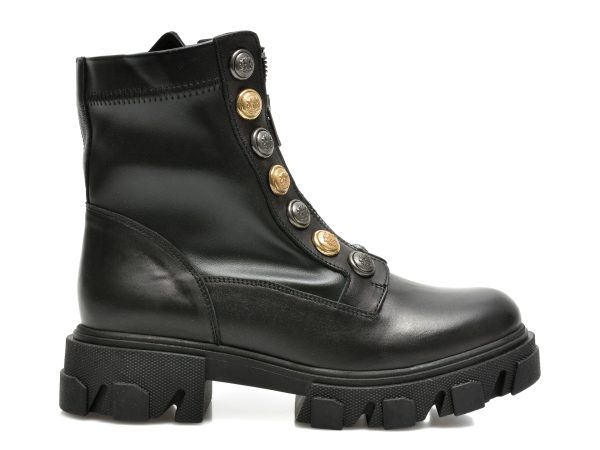 Ghete BABOOS negre, 7705, din piele naturala