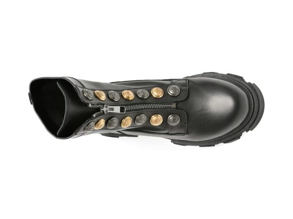 Ghete BABOOS negre, 7705, din piele naturala