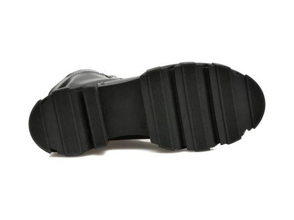 Ghete BABOOS negre, 7705, din piele naturala