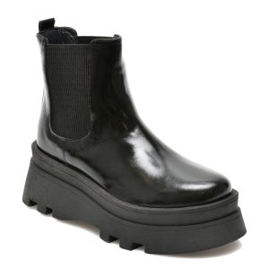 Ghete BRAVELLI negre, 71221, din piele naturala lacuita